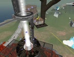 On top of the reactor is a column of light several hundreds of meters tall. Individual residents can build platforms and link them to the arcology tower. Or not.