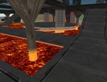 I baked some glowing hotness into the textures for a more atmospheric feel.