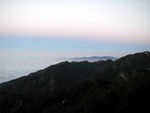 It's interesting to drive up here because you start below the layer and it's overcast, and then you drive through the clouds, and then you see this -- mountain peaks tens of miles away, floating on the clouds like islands.