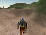 No more wierd jagged terrain: everything is smoothed. (Except in the top left, I'm guessing it isn't smoothed either because it's far away or because the slope is very steep.)